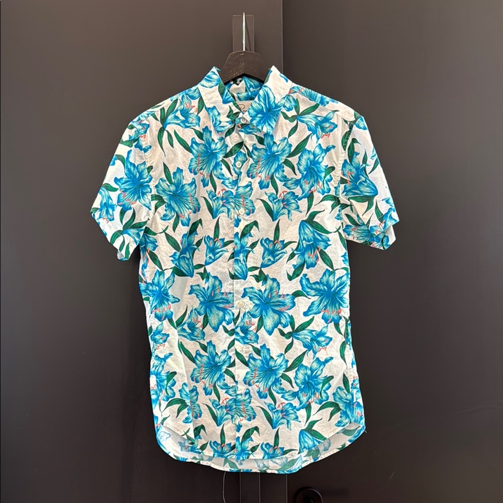 Bonobos Men's Riviera Short Sleeve Floral Shirt
